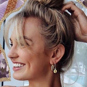 Luv Aj Saint Mary hoop earrings